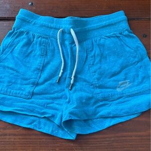 Nike Blue Kids Shorts with Drawstring